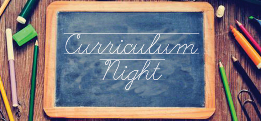 Curriculum Night Chalkboard