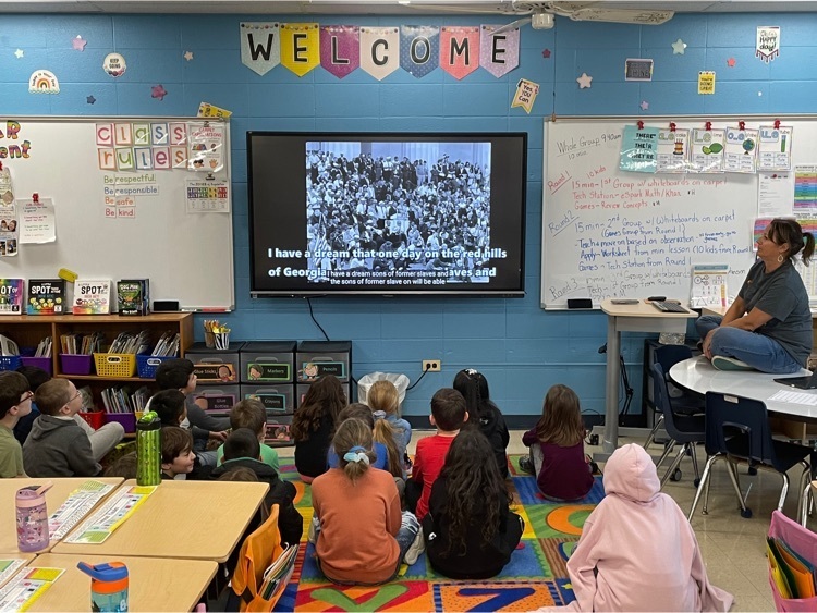 2nd grade learning about Dr. Martin Luther King  