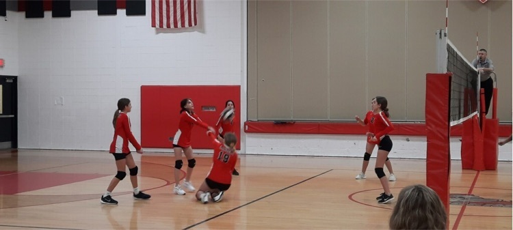 Volleyball action